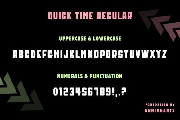 Quick Time Font PNG with transparent background - Preview 6