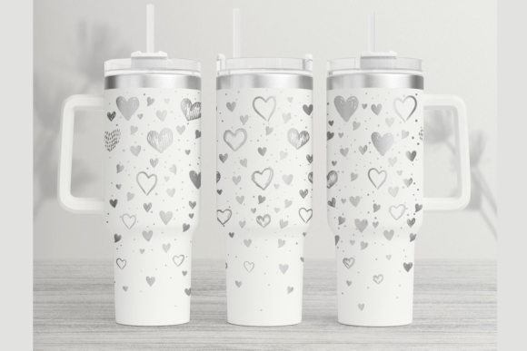 Shower of Heart 40oz Laser Tumbler Wrap