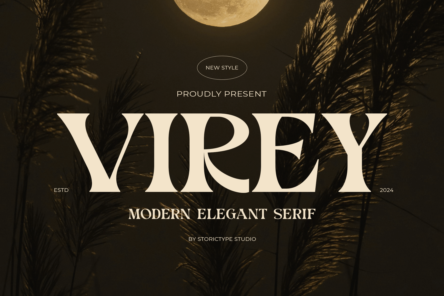 Virey preview, minimalist serif display font
