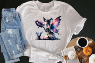 Watercolor Gothic Fairy PNG Clipart Graphic by angela39503 · Creative ...