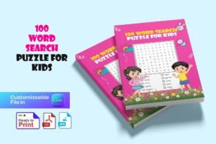 Word Search Puzzle for Kids Interior Graphic by CraftVaz · Creative Fabrica