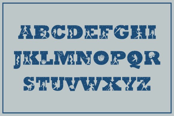 Baseball Grunge Font - Preview 1