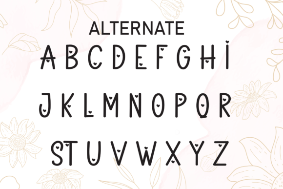 Beauty Flower Font - Preview 6