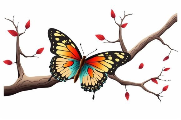 Butterfly Home Décor Butterfly Icon Grafika Rękodzieła Przez Ranya Art Studio