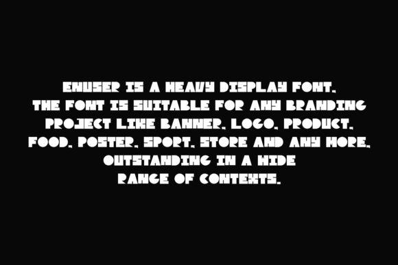 Enuser Font - Preview 4