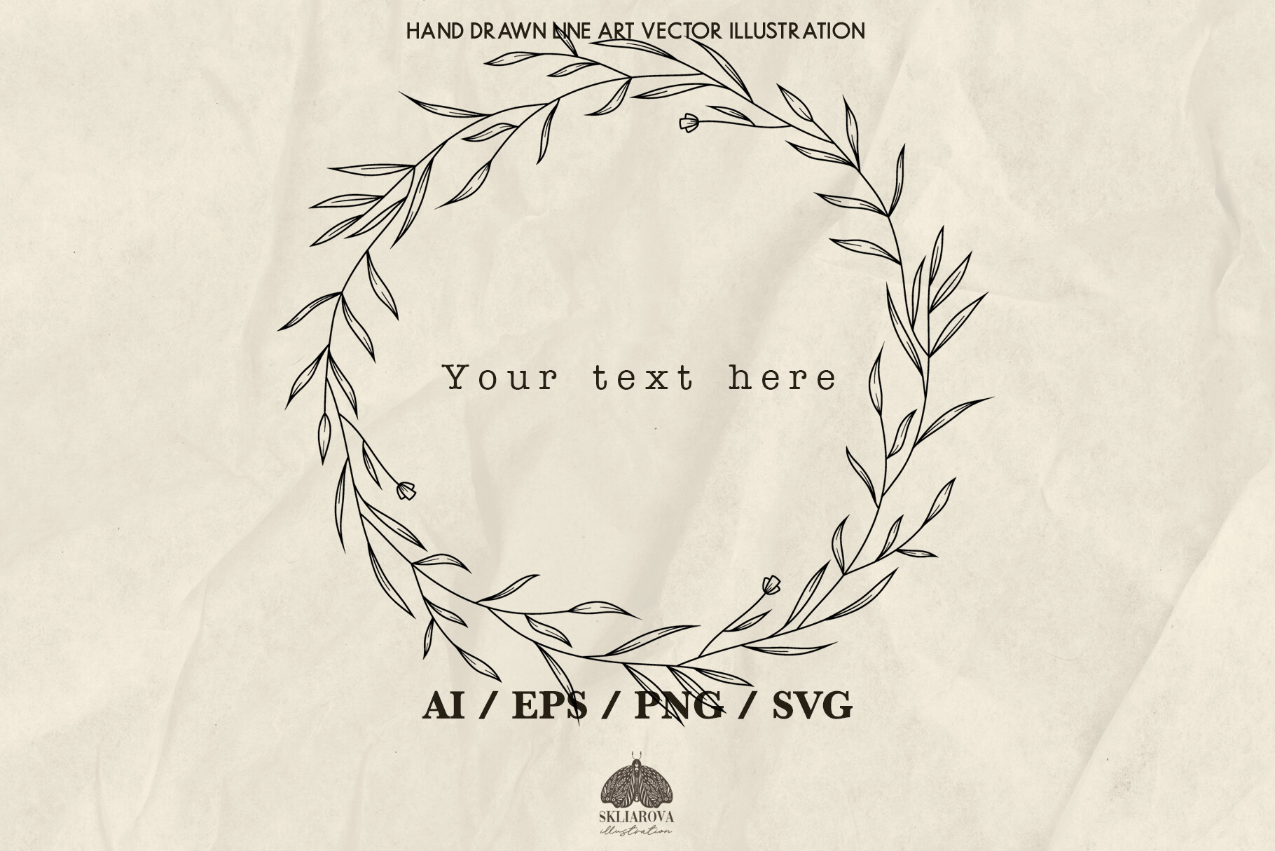 Fall Floral Wreath Svg Png Eps
