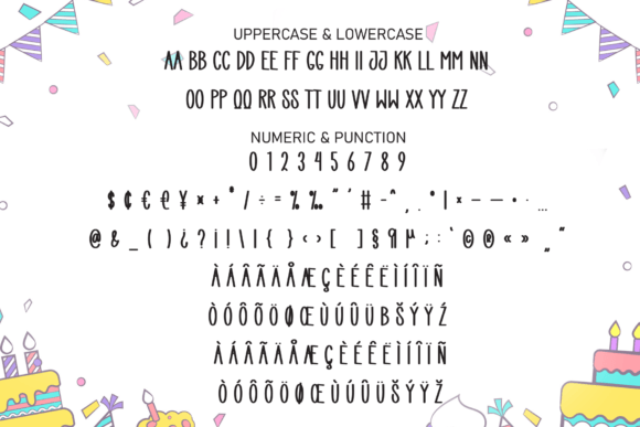 Happy Birthday Font - Preview 6