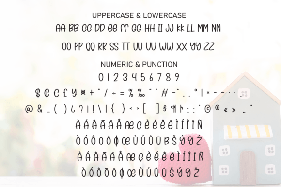 Lovely Home Font PNG with transparent background - Preview 6