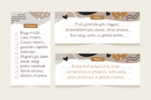 Memo Sketch Font PNG with transparent background - Preview 1