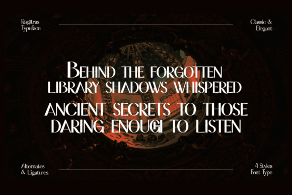 Ragitras Font PNG with transparent background - Preview 3