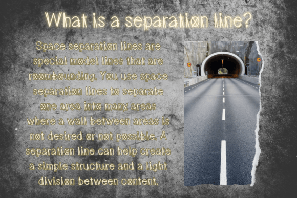 Separation Line Font PNG with transparent background - Preview 1