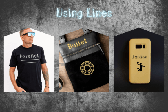 Separation Line Font PNG with transparent background - Preview 4