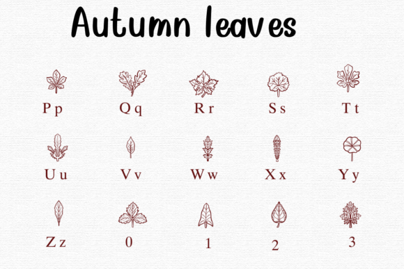Autumn Leaves Font - Preview 2