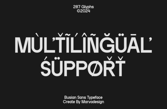 Busian Font - Preview 1