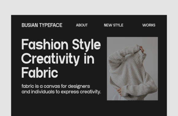Busian Font - Preview 2