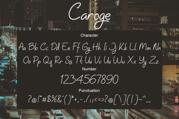 Caroge Font - Preview 2