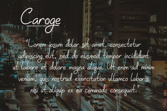 Caroge Font - Preview 4