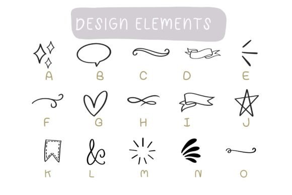 Design Elements Font - Preview 1