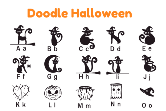 Doodle Halloween Font - Preview 4