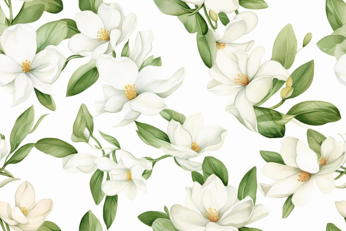 Floral Wallpaper Garden Design Graphic by Ranya Art Studio · Creative ...