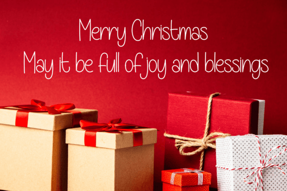 Happy Christmas Font - Preview 2