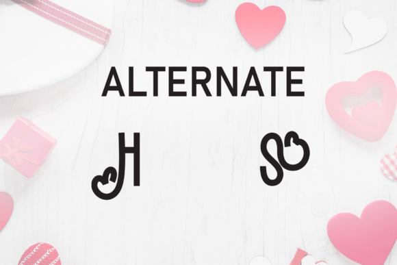 Hearts Font - Preview 6