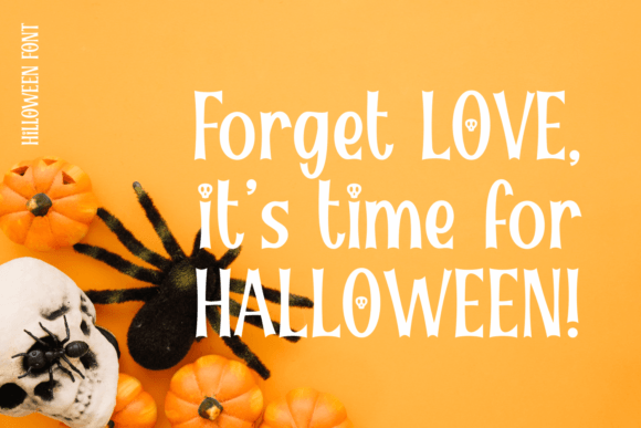 Hilloween Font PNG with transparent background - Preview 3