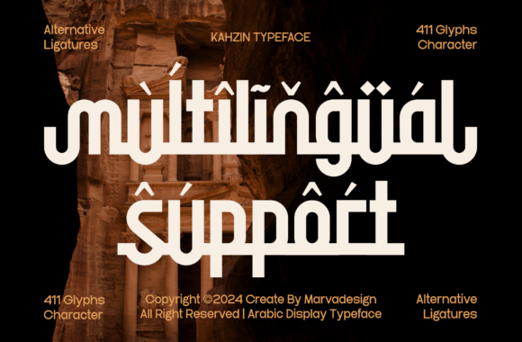 Kahzin Font font preview - 6