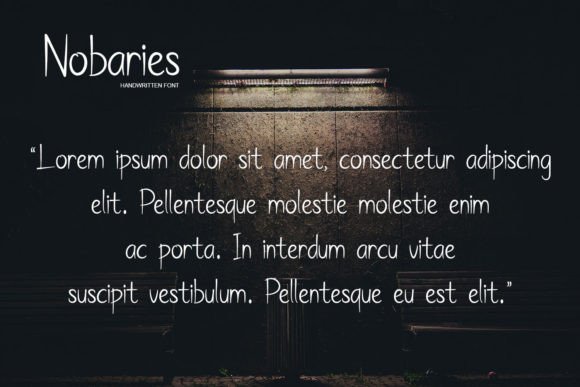 Nobaries Font PNG with transparent background - Preview 3
