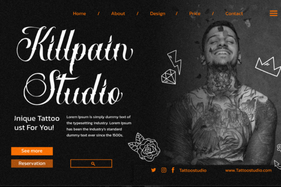 Ruthlock Font PNG with transparent background - Preview 2