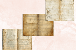 Vintage Blank Lined Junk Journal Paper Graphic by giraffecreativestudio ...