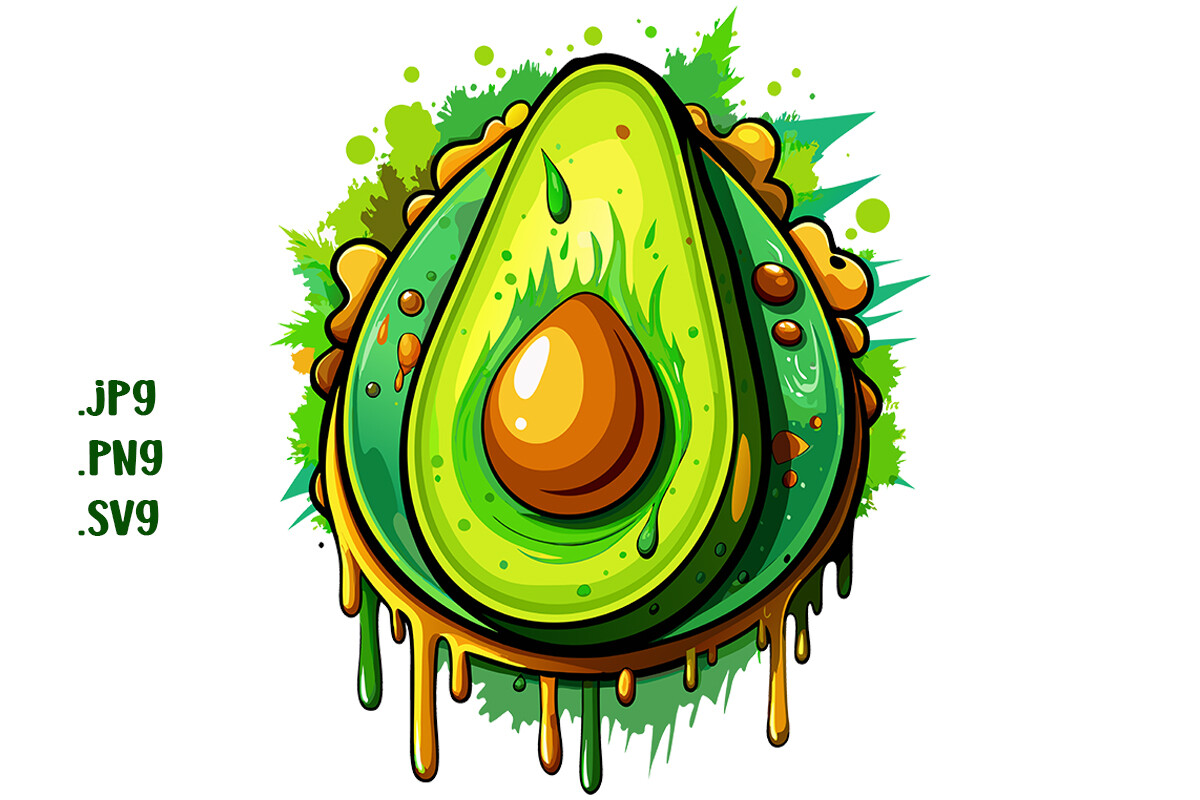 Avocado Graphic by Joanna Redesiuk · Creative Fabrica