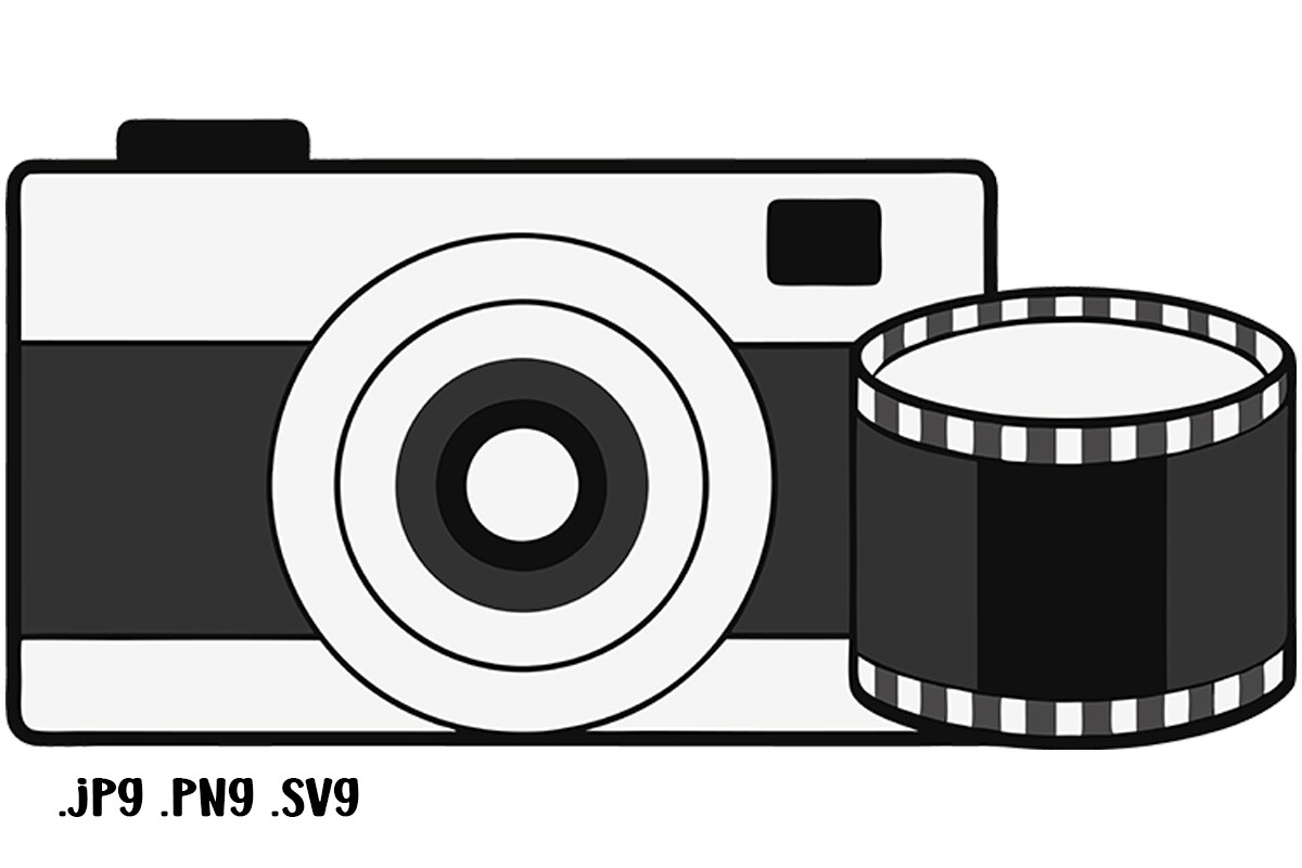 Camera Graphic by Joanna Redesiuk · Creative Fabrica