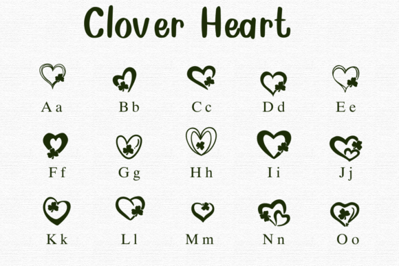 Clover Heart Font - Preview 1