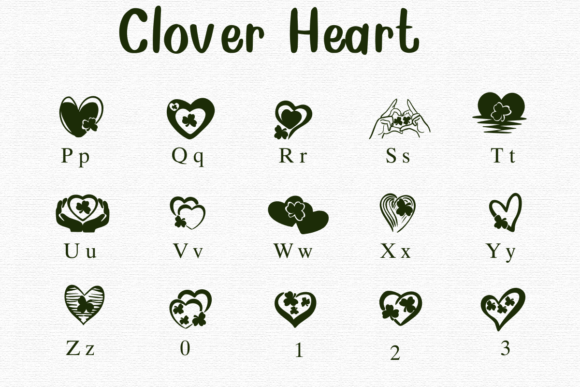 Clover Heart Font - Preview 2