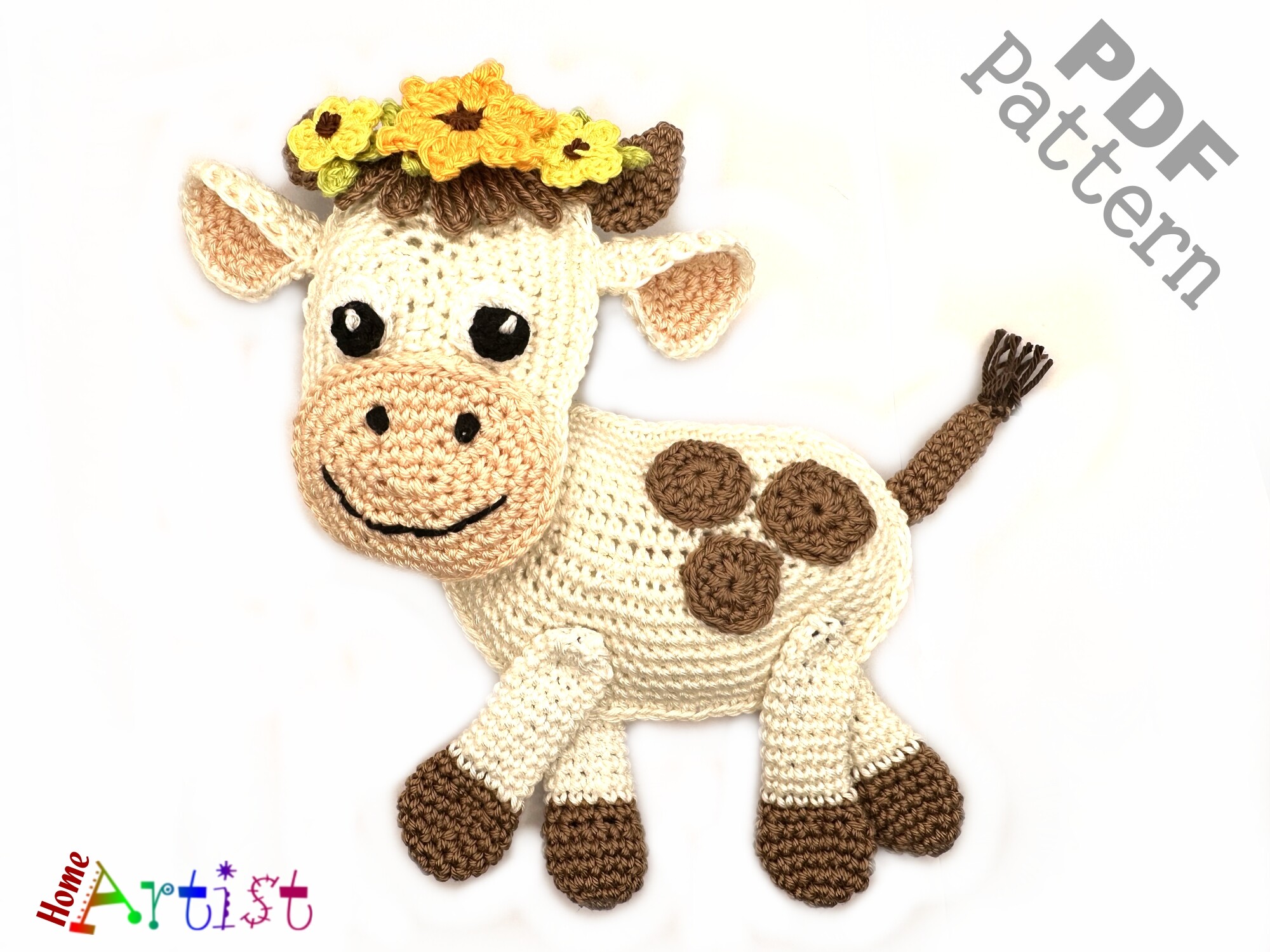 Cow Ragdoll Crochet Pattern