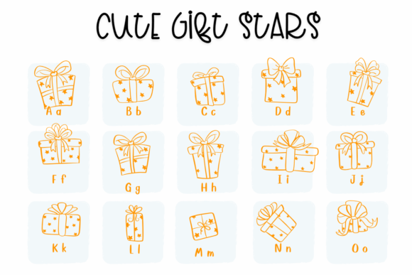 Cute Gift Stars Font - Preview 1