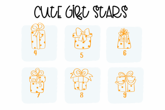 Cute Gift Stars Font - Preview 3