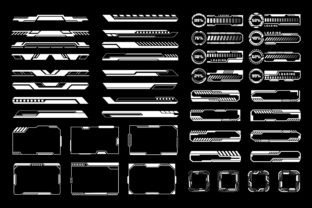 Cyberpunk Hud Interface Elements Set Graphic by Ozan ID · Creative Fabrica
