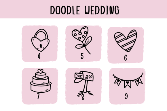 Doodle Wedding Font font preview - 3
