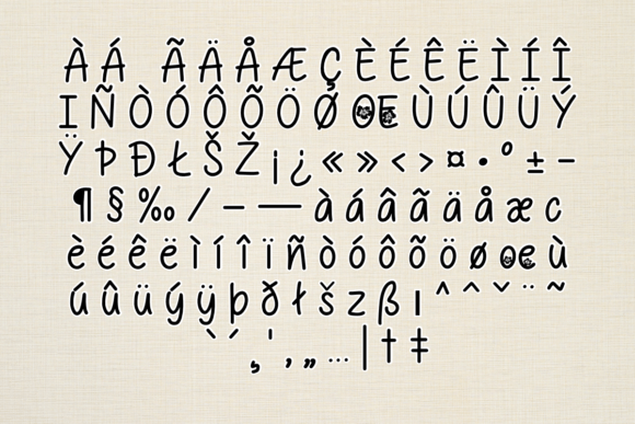 Flower Bloom Font PNG with transparent background - Preview 2