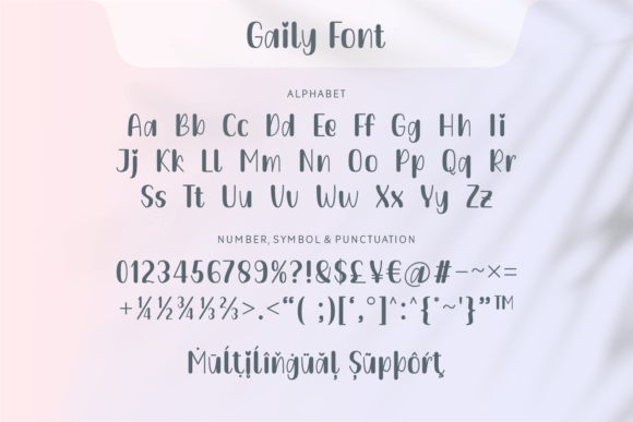 Gaily Font - Preview 3
