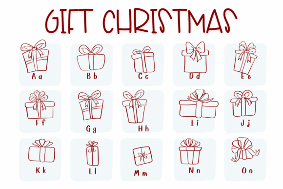 Gift Christmas Font - Preview 1