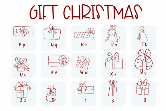 Gift Christmas Font - Preview 2