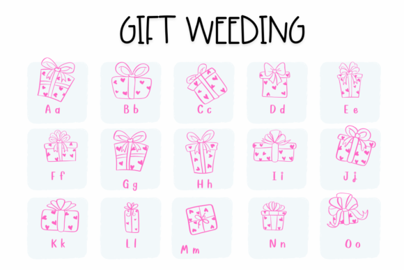 Gift Weeding Font - Preview 1