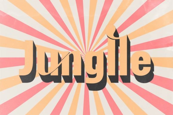 Junglle Font PNG with transparent background - Preview 3
