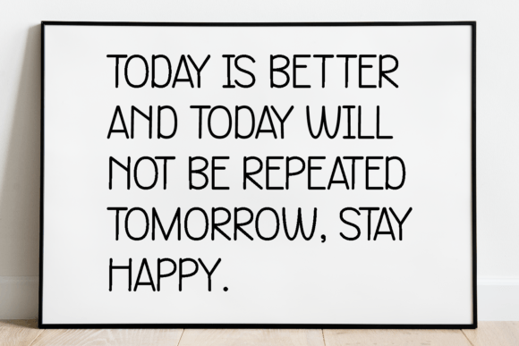 Minimal Moment Font PNG with transparent background - Preview 1