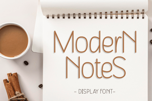 Modern Notes Font - Cute Lettering Fonts