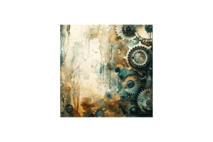 Steampunk Grunge Digital Paper Graphic by pcudesigns · Creative Fabrica