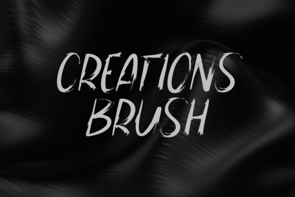 Creations Brush Font PNG with transparent background - Preview 2
